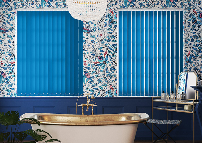 Trinity (FR Blackout), Cerulean - Vertical Blind - Image 3